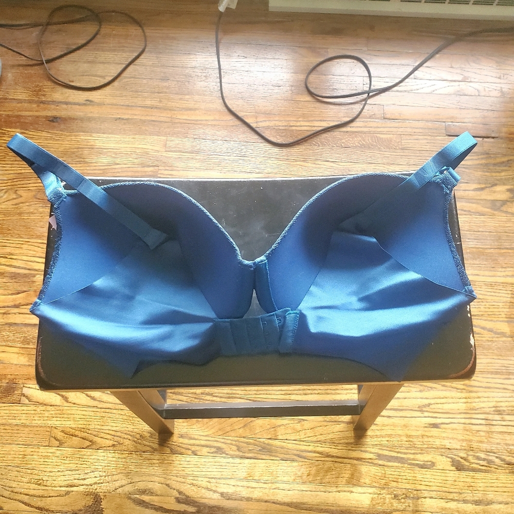 Secret Treasures Navy Blue Lace Detail Push Up Bra Size 36 DD NWT - Picture 5 of 10